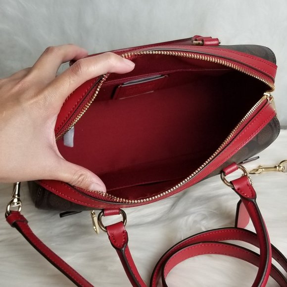 COACH ROWAN SATCHEL IN SIGNATURE CANVAS - Picture 5 of 6